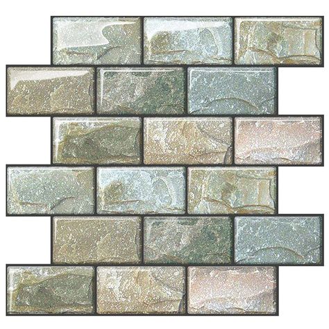 Backsplash Subway Tile, Stick On Wall Tiles, Tile Transfers, Brick Wall Tiles, Backsplash For Kitchen, Tile For Kitchen, Self Adhesive Wall Tiles, Stick Tile Backsplash, Shower Backsplash