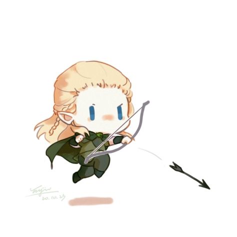 Chibi Lord Of The Rings, The Lord Of The Rings Legolas, Lord Of The Rings Cartoon, Aragorn Drawing, Lil Drawings, Elf Drawings, Aesthetic Game, Lotr Elves, Lotr Art