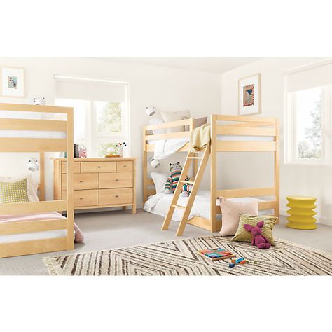 Mini Bunk Bed, Waverly Bedding, Modern Bedroom Furniture Sets, Kids Storage Furniture, Modern Kids Furniture, Room And Board, Modern Bunk Beds, Beds For Small Spaces, Bunk Bed Loft