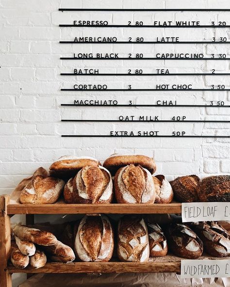 George & Willy (@georgeandwilly) | Instagram Cafe Menu Display, Bakers Menu, Coffee Cafe Interior, Cafe Menu Boards, Bakery Shop Interior, Coffee Shop Counter, George And Willy, Menu Display, Hanging Drying Rack