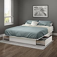 Malmus Maximus: hacking MALMs and LERBÄCK into storage bed - IKEA Hackers Platform Bed With Drawers, Diy Platform Bed, Storage Platform Bed, Wooden Platform Bed, Storage Platform, Bed Storage Drawers, Cama King, Platform Bed With Storage, Queen Platform Bed