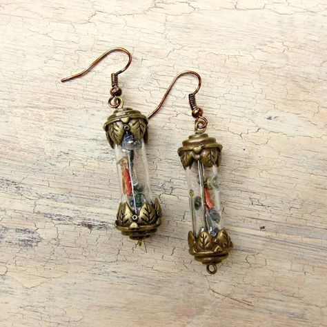 Steam Punk Diy, Steampunk Mode, Diy Steampunk, Mode Steampunk, Steampunk Crafts, Steam Punk Jewelry, Bottle Earrings, Diy Fashion Accessories, Steampunk Diy