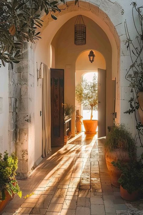 Mediterranean Revival Interior Design, New Mediterranean Interior, New Mediterranean Design, California Mediterranean Homes, Toscana House, Modern Mediterranean Design, California Mediterranean, New Mediterranean, Farmhouse Tour