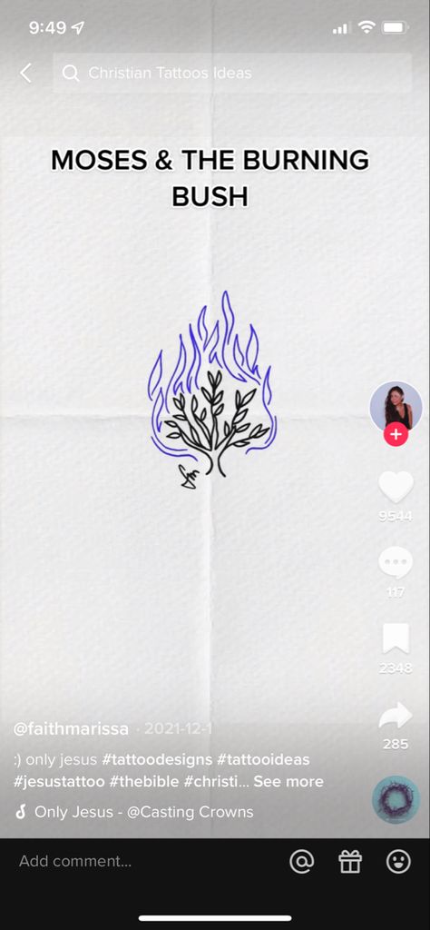 Burning Devotion Tattoo, Burning Bible Tattoo, Yhwh Lungs Tattoo, Christian Fire Tattoo, Loaves And Fishes Tattoo, Burning Bush Drawing, Moses Drawings, Burning Bush Tattoo, Moses Tattoo