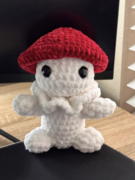 Mushroom Man, Left Out, I Left, Free Crochet Patterns, Free Crochet Pattern, Free Crochet, Stuffed Mushrooms, Crochet Patterns, Crochet