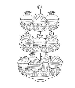 Tea Party Colouring Pages, Kids Tea Party, Food Coloring Pages, Adult Colouring Pages, Coloring Pages For Girls, Mom Art, Flower Coloring Pages, Colorful Party, Free Printable Coloring