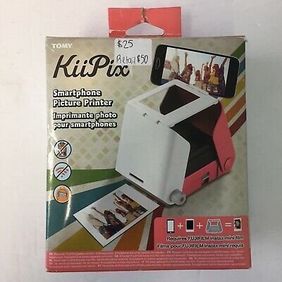 &/#@! TOMY KiiPix Smartphone Picture Printer (Pink New But... Picture Printer, Phone Case Holder, Instax Mini Film, Mobile Printer, Jelly Case, Portable Printer, Instant Film, Iphone 7 Plus Cases, Water Proof Case