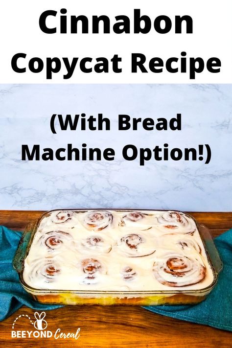 Clone of a Cinnabon Cinnamon Roll Recipe (Bread Machine Option!) - BeeyondCereal Bread Machine Breakfast, Cinnabon Copycat, Recipe Bread Machine, Copycat Cinnabon, Ideas Healthy Breakfast, Bread Machine Cinnamon Rolls, Bread Machine Recipes Sweet, Cinnabon Recipe, Indulgent Recipes