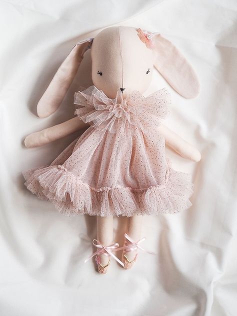 Ragdolls Handmade, Diy Rag Dolls, Handmade Bunny, Bunny Soft Toy, Diy Dolls, Handmade Soft Toys, Dress Up Boxes, Believe In The Magic, Delicate Clothes