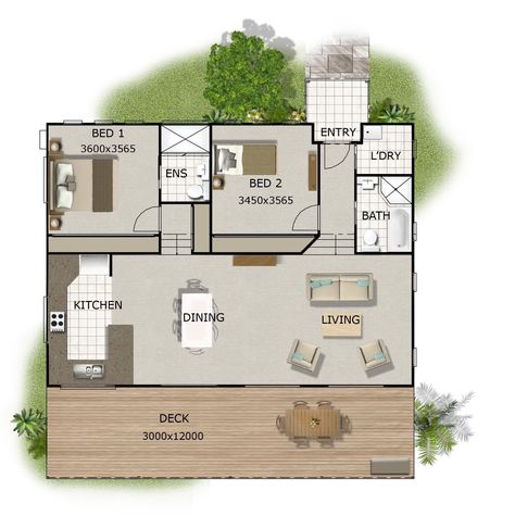 Kit Homes Uk, Kit Homes Australia, Granny Flat Plans, Rustic Home Exterior, Flat Plan, House Plans South Africa, Granny Flats, Shed Home, Small House Floor Plans