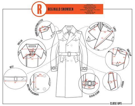 Trench Coat (Tech Pack) on Behance Trench Coat Pattern, Cropped Trench Coat, Sewing Measurements, Product Tags, Burberry Trench Coat, Classic Trench Coat, Tech Pack, Trench Jacket, Duffle Coat