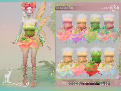 Sims 4 Fairy Outfit, Sims 4 Tinkerbell, Sims 4 Fairy Cc Clothing, Sims 4 Cc Tinkerbell, Sims 4 Fairycore Cc, Sims 4 Fairy Dress, Fairy Dress Sims 4, Fairy Outfit, Baby Fairy