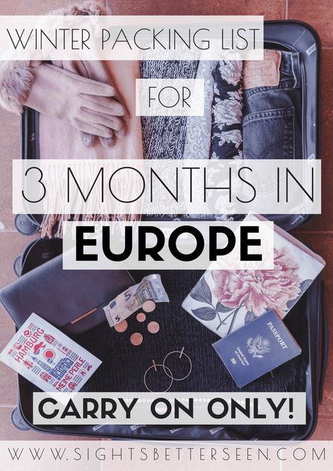 Europe Winter Packing, Winter Trip Packing List, Winter Travel Packing, Cold Weather Travel, Europe Packing, Summer Packing Lists, Winter Packing List, Europe Packing List, Summer Packing