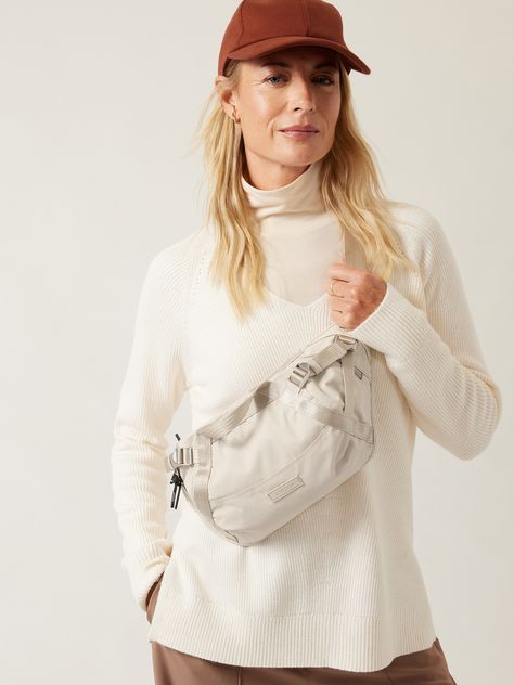 Athleta Belt Bag, White Sling Bag, Large Belt Bag, Large Belt, Interior Organization, Designer Belt Bag, Grey Crossbody Bag, Wink Wink, Work And Travel