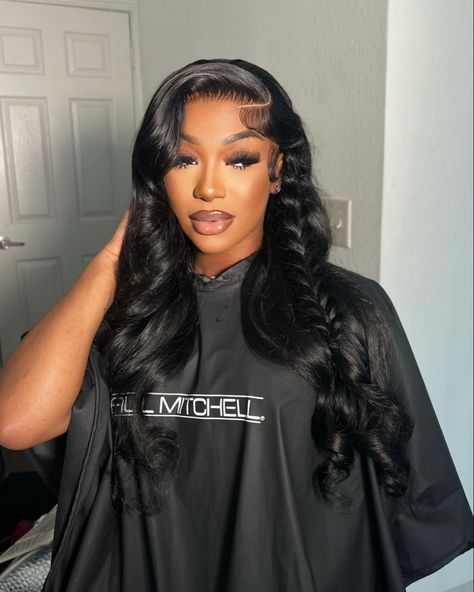 Side Part With Braids On The Side, Braid With Side Part, Side Part With Braid, Braids On The Side, Deep Side Part, Lace Fronts, Hairstyles 2024, Face Beat, Hair Laid