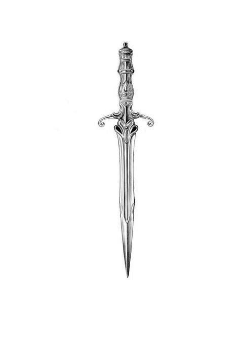 Girly Dagger Tattoo, Ace Of Swords Tattoo, Dagger Tattoo Stencil, Cute Dagger Tattoo, Dagger Spine Tattoo, Daga Tattoo, Knife Tattoo Ideas, Nice Tatoos, Cute Tattoos Small