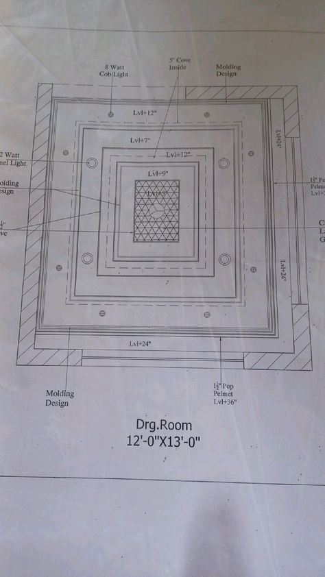 Ceiling Plan Drawing Architecture, Rcp Plan Design, False Ceiling Details Drawing, Ceiling Section Detail, Ceiling Detail Drawing, Ceiling Plan Drawing, False Ceiling Plan, Lighting Plan Interior, Mediterranean Ceiling