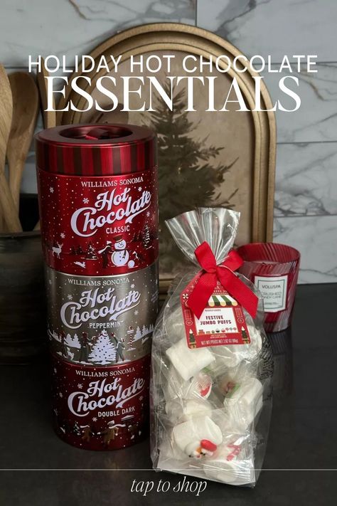 What's better during the holiday season than a warm and cozy cup of hot chocolate? These are the best Christmas hot chocolate bar essentials from Williams Sonoma. They would make for a great holiday gift too! Tap to shop! Christmas Hot Chocolate Bar, Holiday Hot Chocolate, Cup Of Hot Chocolate, Hot Chocolate Bar, Christmas Hot Chocolate, Bar Essentials, Hot Chocolate Bars, Thanksgiving Tablescapes, Amazon Favorites