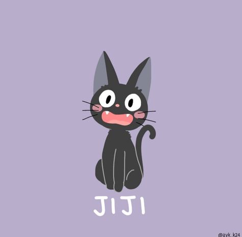 Kikis Delivery Service Fanart, Kiki's Delivery Service Cat, Jiji Cat, Kiki Cat, Skincare Headband, Service Cat, 하울의 움직이는 성, Personajes Studio Ghibli, Photo Widget