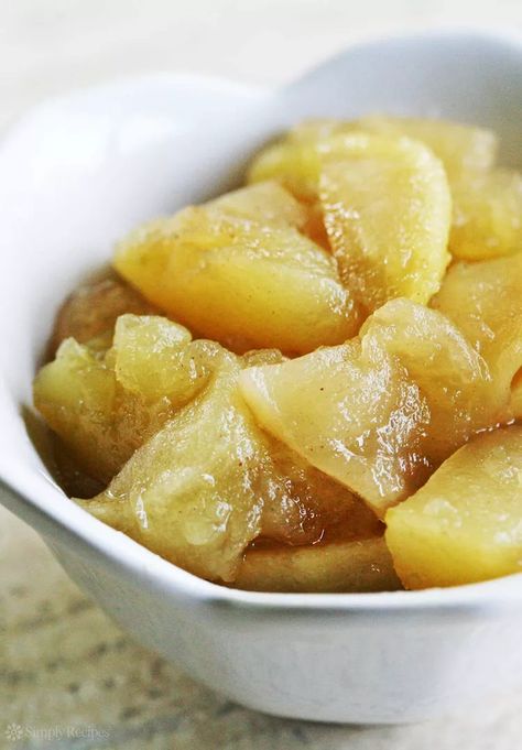 Microwave Baked Apple Slices Recipe Apples In Microwave, Food With Ingredients, Microwave Baked Apples, Flourless Cakes, Lemon Almond Cake, Baked Apple Slices, Microwave Apples, Apple Slice Recipe, Whole Cake