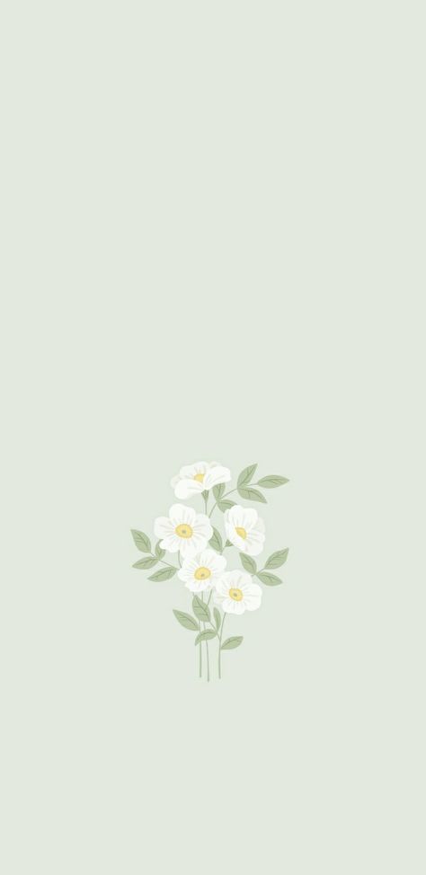 Simple Flower Background Wallpapers, Pastel Floral Background Wallpapers, Professional Wallpaper Iphone, Green And White Wallpaper Iphone, Leaf Wallpaper Aesthetic, Simple Wallpaper Backgrounds, Simple Cute Wallpapers, Simple Flower Wallpaper, Green Flower Wallpaper