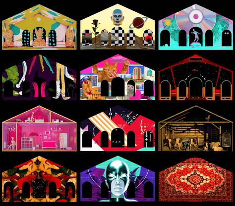 Projection Mapping Art, Stage Visuals, Party Design Poster, Weird Ideas, Fashion Magazine Design, Interactive Art Installation, Concert Stage Design, Digital Advertising Design, Zine Design