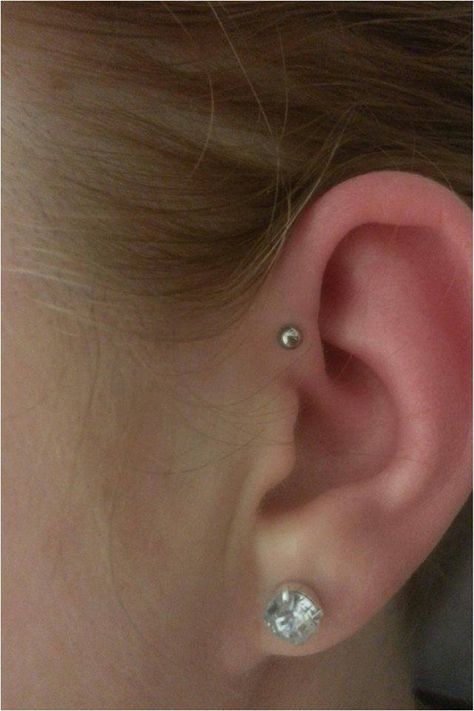 forward helix piercing Reverse Helix Piercing, Fwd Helix Piercing, Ear Piercing Forward Helix Single, Front Helix Piercing, Double Forward Helix Piercing, Aesthetic Piercing, Stud Aesthetic, Triple Forward Helix Piercing, Enby Fashion