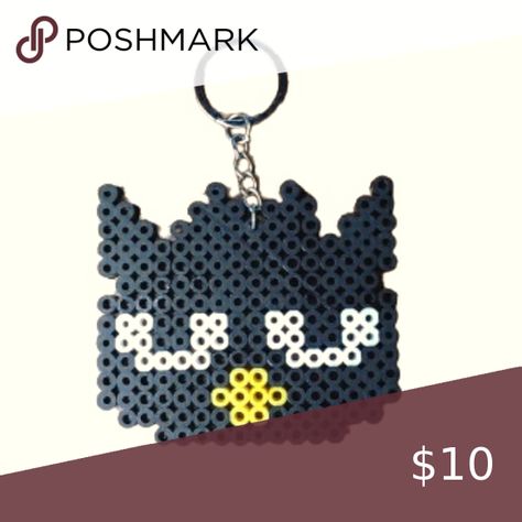 Perler bead Badtz-Maru keychain Perler Bead Keychain, Bead Keychain, Beads Ideas, Badtz Maru, Crafty Creations, Fuse Beads, Beaded Keychains, Perler Bead, Perler Beads