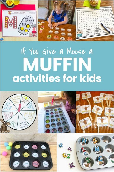 If You Give a Moose a Muffin Activities - The Educators' Spin On It If You Give A Moose A Muffin Activities Preschool, If You Give A Moose A Muffin Craft, Moose A Muffin Activities, If You Give A Mouse A Cookie Activities Kindergartens, If You Give A Moose A Muffin, Rainy Day Fun, Activities For Girls, Activities For Boys, Kids Laughing