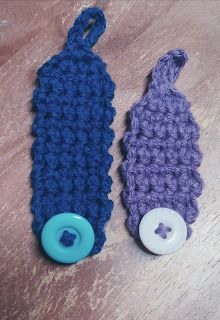 Life Is Good  : Simple cord keeper crochet pattern Crochet Cord Holder Free Pattern, Crochet Cord Keeper Pattern Free, Crochet Cord Pattern, Cord Keeper, Crochet Cord, Crochet Cable, Quick Crochet, Straight Stitch, Seed Bead Earrings