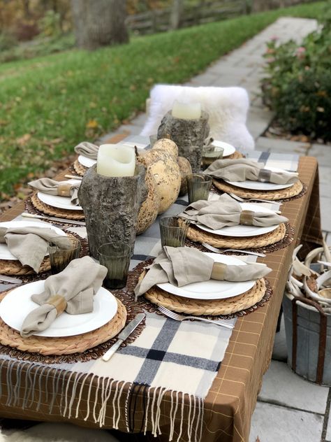 Lend a refined touch to relaxed meals with our sumptuous linen napkins, tailored in 20" x 20" squares. Rich in natural texture, the linen is stonewashed for exceptional softness and a casually crinkled finish—ironing is entirely optional. Finished with dot stitched hems, they lend a bit of elegance to your table. Because the fabric has been stonewashed, the napkins will not shrink during laundering. Woven of 100% linen. Machine-wash and dry. Set of eight. We also offer monogramming. $7 a napkin Napkins Kitchen Table, Buffalo Check Fall Dinner Table, Table Ralph Lauren Dinner, Fine China Thanksgiving Table, Thanksgiving Table Settings Elegant Crate And Barrel, Table Settings Everyday Macy's, Beautiful Table Settings Target, Fall Dining Room Table Dinner, Fall Table Diningroom Table Set Using Deer Horns