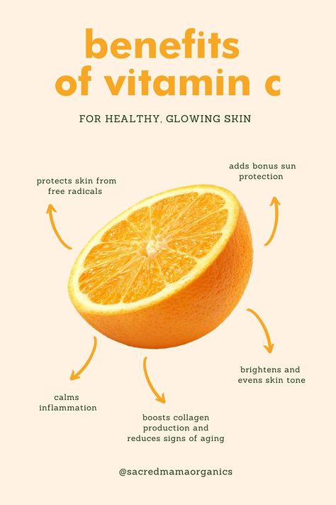 Benefits Of Vitamin C, Poreless Skin, Skincare Ritual, Vitamin C Benefits, Saggy Skin, Skin Benefits, Organic Health, Skincare Ingredients, Skin Protection