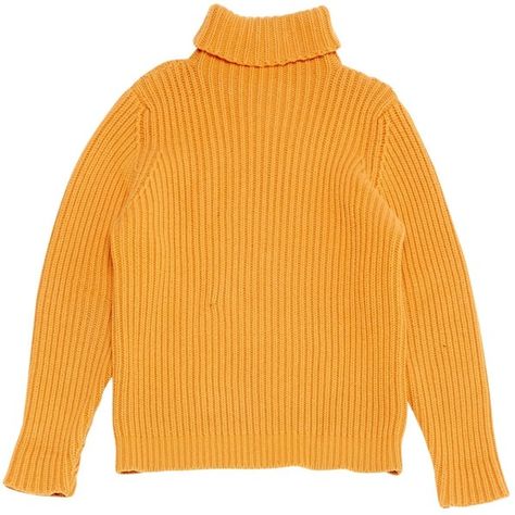 Pre-owned Hermès Cashmere Jumper ($281) ❤ liked on Polyvore featuring tops, sweaters, orange, women clothing knitwear, yellow top, yellow cashmere sweater, orange top, pure cashmere sweaters and orange cashmere sweater