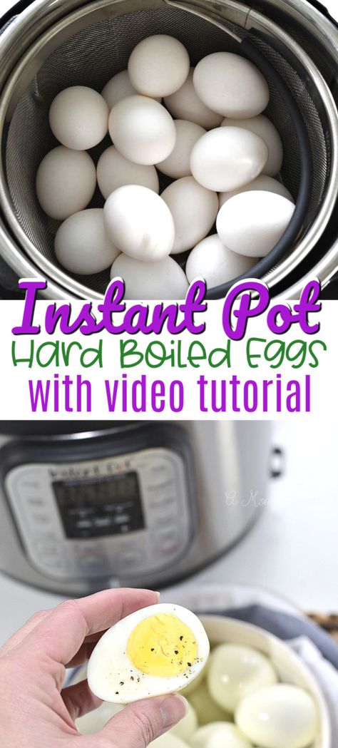 Instapot Hard Boiled Eggs, Easy Peel Eggs, Easy Hard Boiled Eggs, Instant Pot Hard Boiled Eggs, Cooking Hard Boiled Eggs, Boiled Egg Recipes, Best Egg Salad Recipe, Perfect Boiled Egg, Making Hard Boiled Eggs