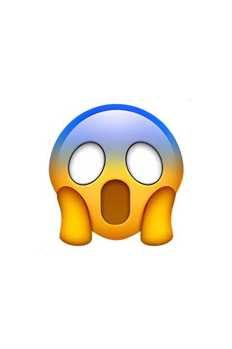 The 😱 emoji depicts a face with wide-open eyes and mouth, eyebrows raised in shock or fear, and a slight frown on the forehead. The face appears to be screaming or yelling, with the mouth open in a round shape and the tongue visible. The color of the face is typically yellow, but may vary depending on the platform or device used. Scared Face Emoji, Shocked Emoji Face, Emoji Surprised, Emot Iphone, Free Fire Game Wallpaper 4k, Screaming Emoji, Scary Emoji, Emojis And Their Meanings, Face Screaming