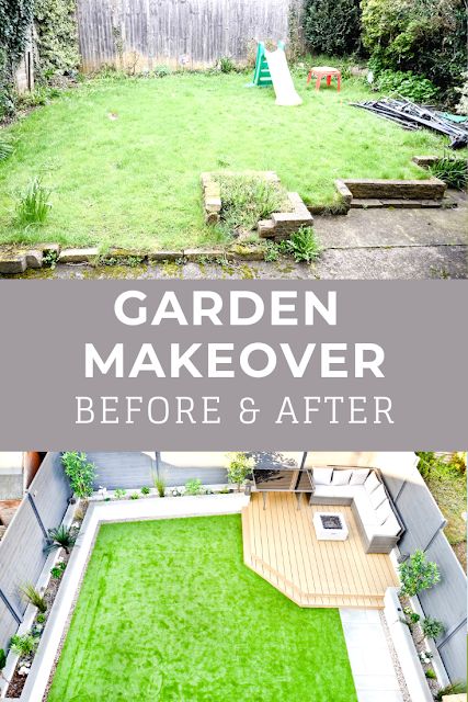 Small Back Gardens, Small Garden Landscape, Makeover Before And After, Back Garden Design, Backyard Renovations, Garden Makeover, Modern Garden Design, Patio Garden Design, Patio Interior