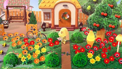 Goldie Acnh Yard, Goldie Acnh, Acnh Yard, Game Aesthetic, Animal Crossing Memes, Acnh Design, Acnh Ideas, Acnh Inspo, Garden Chair