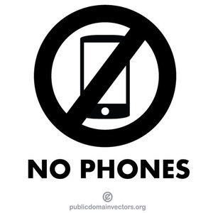 PublicDomainVectors.org-No phones in this area sign No Phones Allowed Sign, No Phone, Movie Night Snacks, 3d Pictures, Free Clipart, Road Signs, Class Decoration, Sketchbook Journaling, Party Design