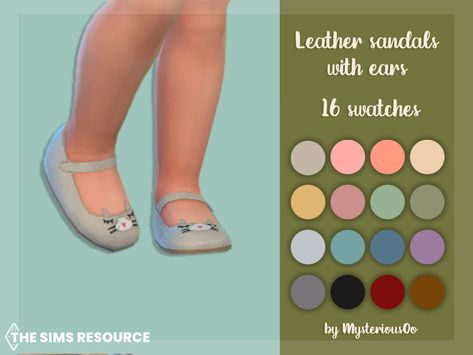 MysteriousOo's Leather sandals with ears Ears Sims 4 Cc, Ears Sims 4, Ts4 Shoes, Infant Cc, Sims 4 Cc Download, Butterfly Sandals, Sims 4 Cc Kids Clothing, Cc Shoes, Sims 4 Cc Shoes