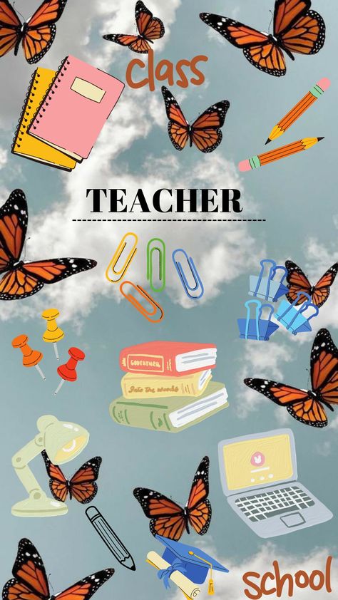 🦋 Teacher Vision Board, Teacher Barbie, Future Educator, Teacher Wallpaper, Teacher Career, Teacher Aesthetic, Motivational Stickers, Future Music, Preschool Classroom Decor