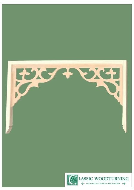 Victorian Fretwork Patterns, Corbels Hallway, Hallway Fretwork, Diy Fretwork, Wayside Shrine, Window Arches, Gingerbread Trim, Victorian Porch, Wrought Iron Decor