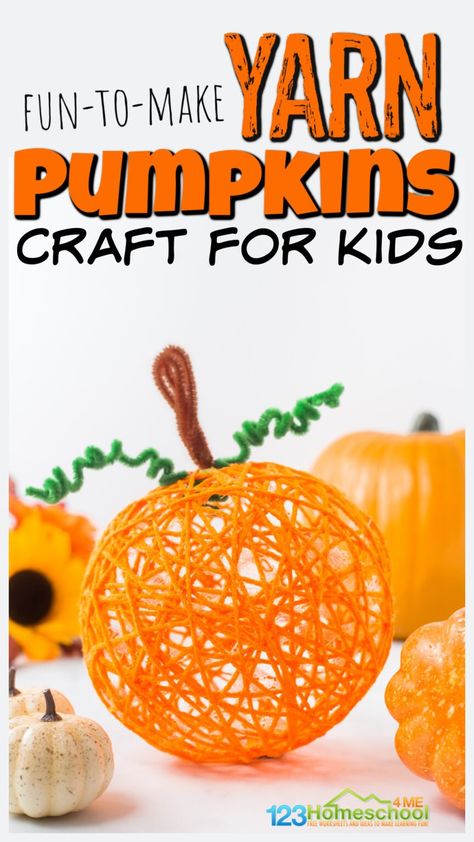 Life Cycle Of A Pumpkin Craft, Pumpkin Pillow Diy, Pumpkin Crafts Kids, Harvest Crafts For Kids, Growing Pumpkin, Prek Halloween, Pumpkin Science Experiment, Pumpkin Math Activities, 2nd Grade Crafts