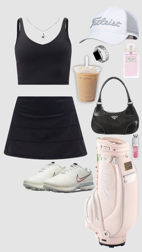 #golf #golfoutfits #golfcore #golfgirl #golfaesthetic #preppy #countryclub #summeroutfit Aesthetic Golf Outfits, Preppy Golf Aesthetic, Top Golf Outfit, Country Club Outfits, Golf Cart Girl Outfit, Women’s Golf Outfit Aesthetic, Women’s Golf Outfits Cute, Country Club Outfit Spirit Week, Golf Fits