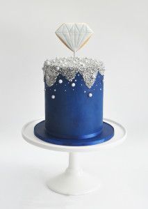 Denim And Diamonds Cake Ideas, Diamond Cake Design, 60th Birthday Party Themes, Diamond Theme Party, Diamonds And Denim Party, 40th Birthday Themes, Diamond Cake, Moms 60th, Diamond Theme