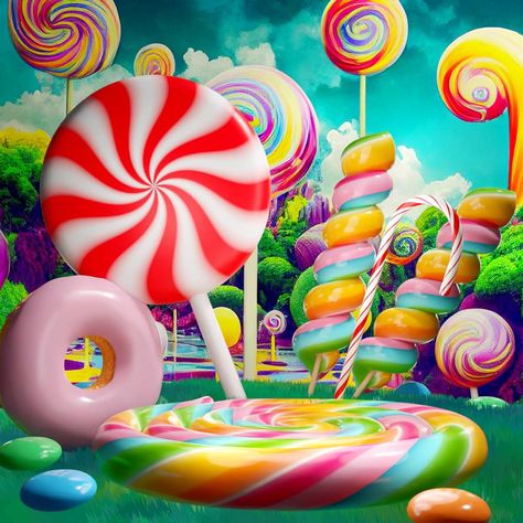 Candy Background For Edits, Background Candy, Candy World, Blender Scene, Candy Background, Candy Pictures, Makeup Illustration, Rabbit Cake, Making Cakes