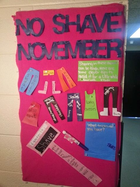 The RA Life for Me: No Shave November November Bulletin Board, November Bulletin Boards, No Shave November, National Honor Society, Res Life, Honor Society, Close Shave, Bulletin Boards, Bulletin Board