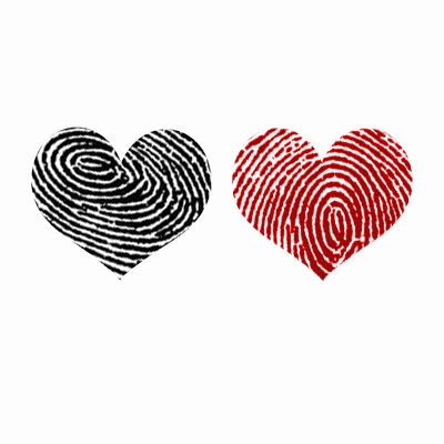 Fingerprint Heart Tattoos, Fingerprint Tattoos, Partner Tattoos, Fingerprint Heart, Tato Minimal, Geniale Tattoos, Finger Print, Tattoos For Daughters, Trendy Tattoos