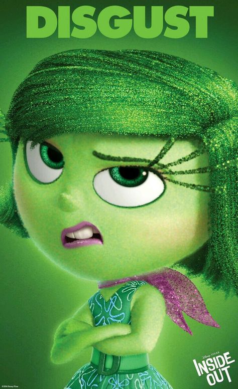 🌟 Disgusted Inside Out, Disney Wall Art, Inside Out Characters, Animation Disney, Outing Quotes, Disney Inside Out, Mindy Kaling, Disney Wall, Disney Posters