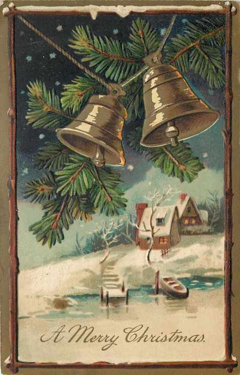 Retro Christmas Cards, Frozen Pond, American Holiday, Christmas Post, Old Fashioned Christmas, Antique Christmas, Christmas Past, Victorian Christmas, Christmas Postcard