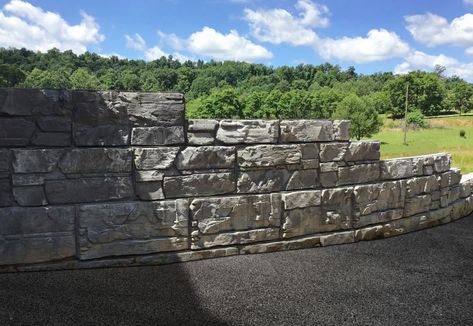 Large Block Retaining Wall, Verti Block Retaining Wall, Large Retaining Wall Blocks, Large Retaining Wall, Concrete Block Retaining Wall, Block Retaining Wall, Front Yard Walkway, Yard Walkway, Retaining Wall Block